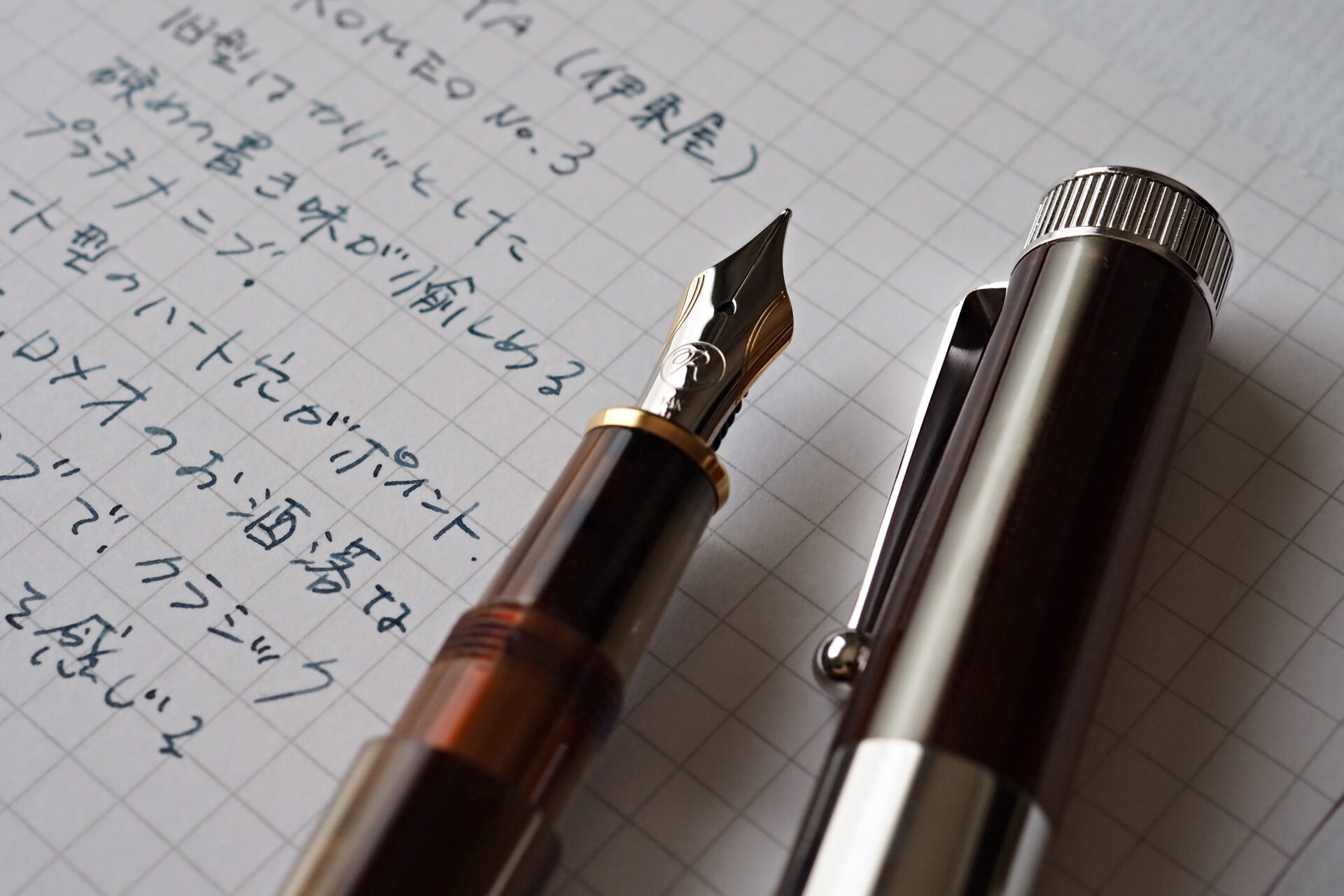 デザインと書き心地の関係を探る【ロメオ No.3 万年筆（旧タイプ 